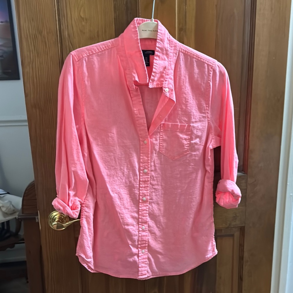 GAP Coral Button-Up Shirt